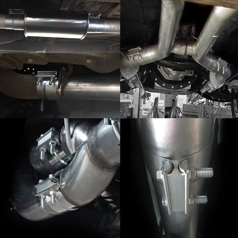 ROADFORMER 4" Lap Joint Exhaust Band Clamp Preformed Aluminized Steel - Image 5